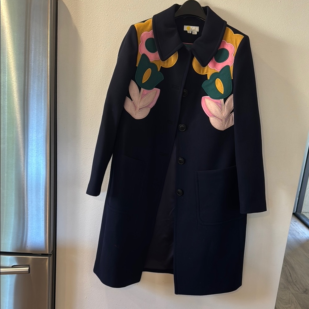 Boden Floral Embroidered Women's Coat